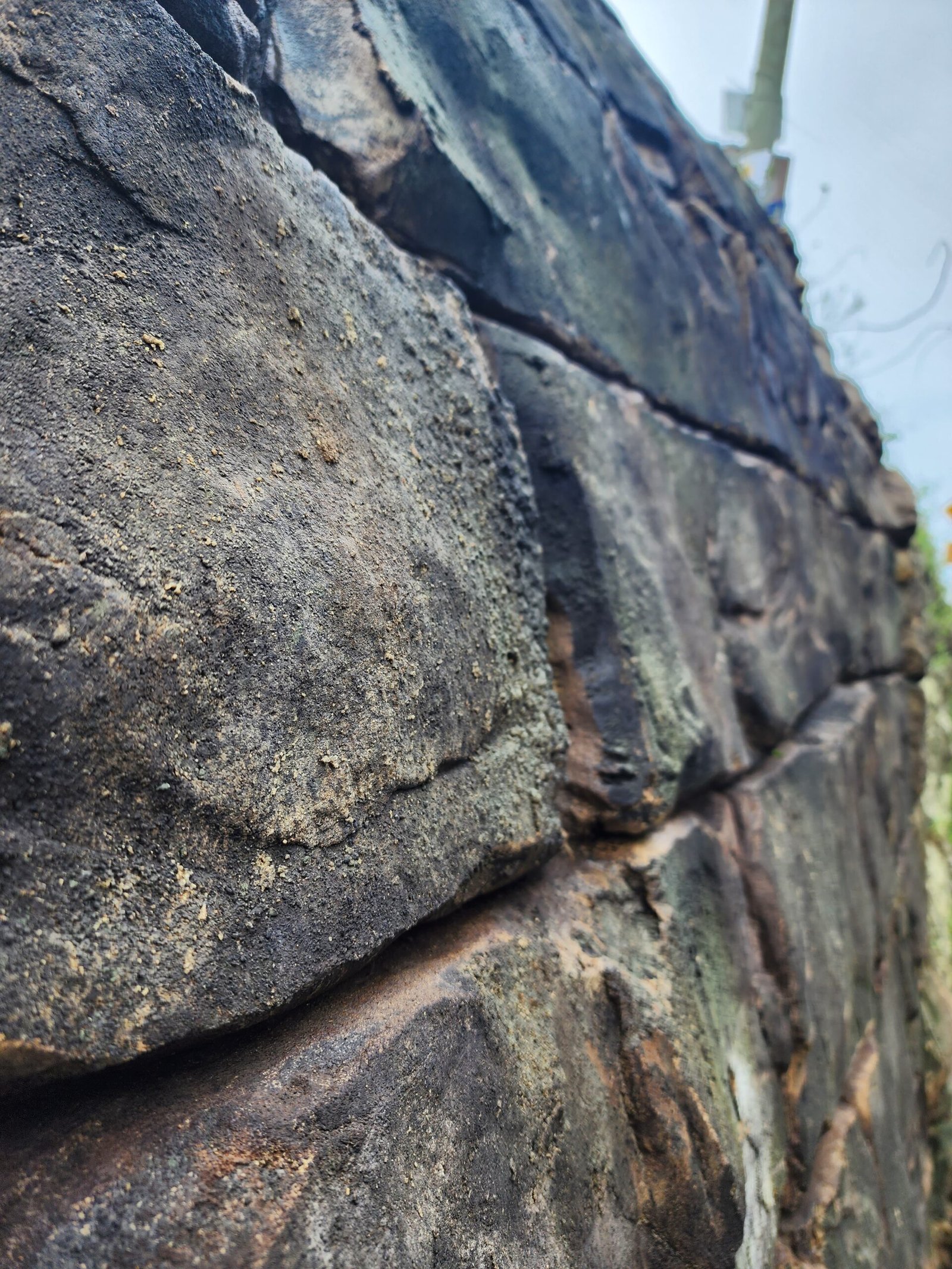 Detailed View of Rocky Wall Surface